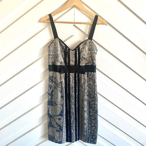 Diane Von Furstenberg Ariba Sequin Cocktail Dress - Picture 2 of 8